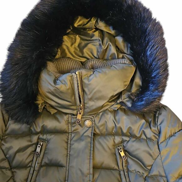Halifax Traders Women's Snow Puffer Coat with Front Pockets Green Size Medium - Picture 5 of 6